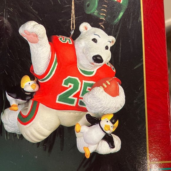 Carlton Cards Gridiron Greetings Football Folly Christmas Ornament - Picture 2 of 9